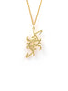 Barakat Blessings Pendant Necklace Handmade 18k yellow gold Diamond cut chain 18" Charity 